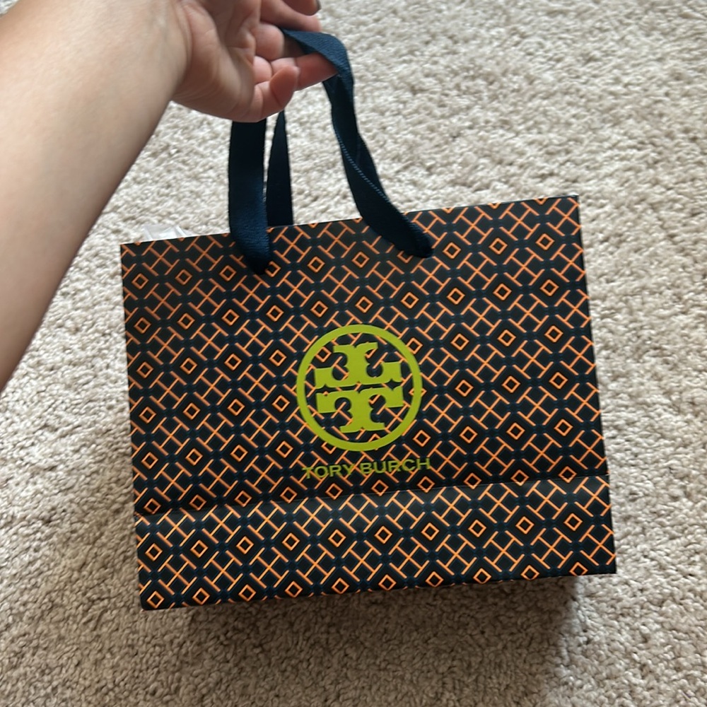 Tory Burch Transparent Mini Bag with Aqua and Yellow Details - Picture 10 of 15